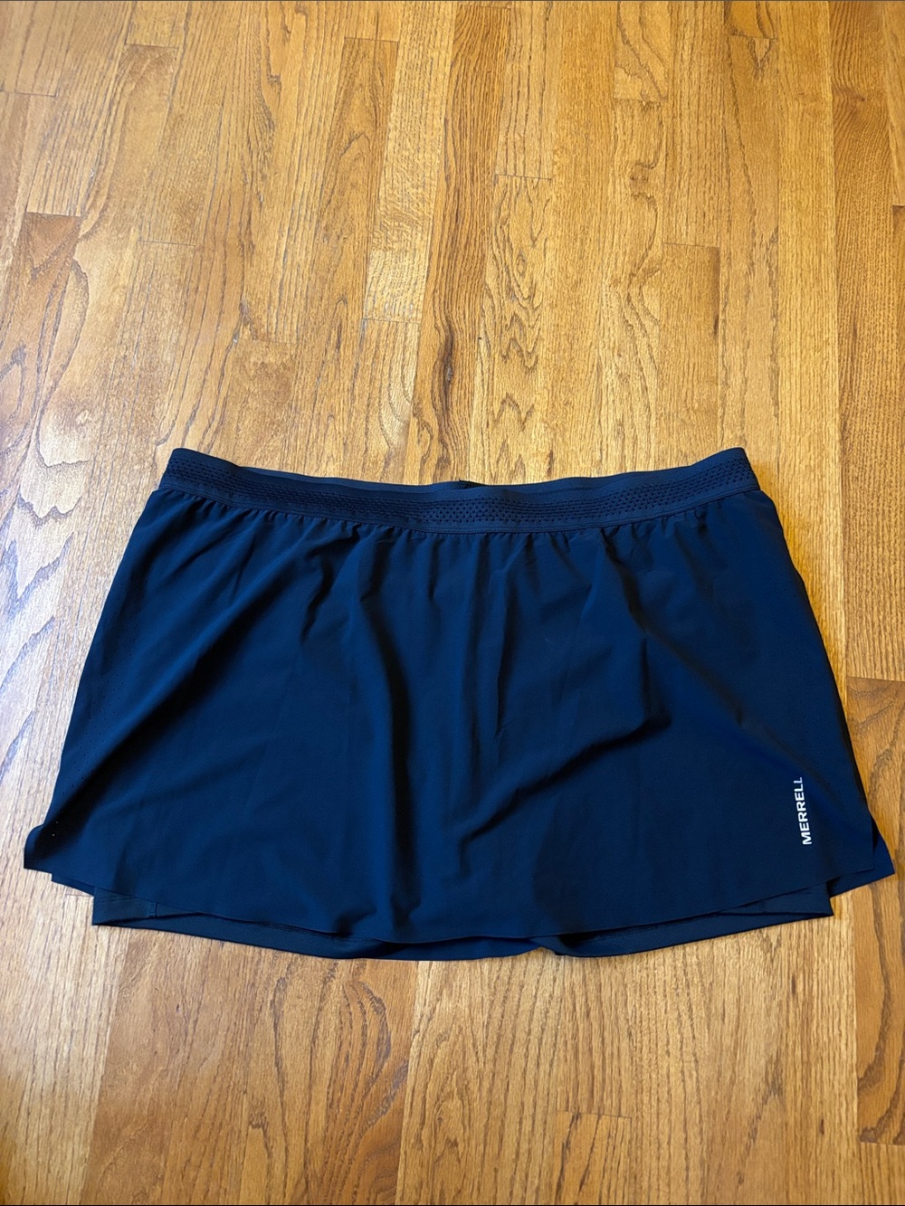 Merrell Black Athletic Skort with Built-In Shorts